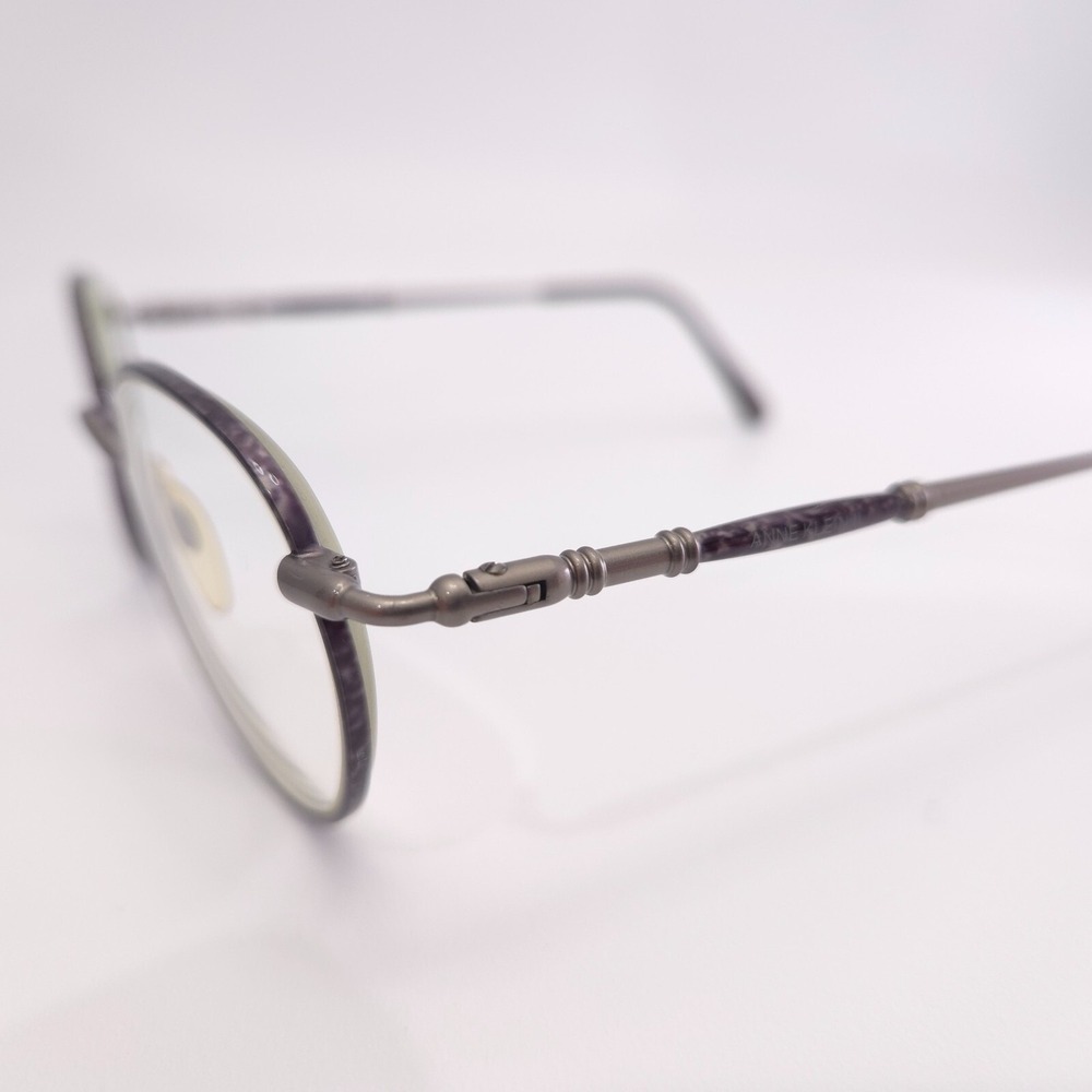 Anne Klein II 6003 K1054 Silver Violet Purple Metal Glasses Frames 50-19-135 - Picture 6 of 16